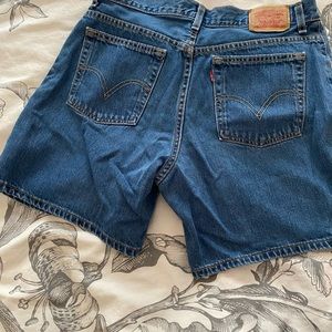 Levi blue jean shorts